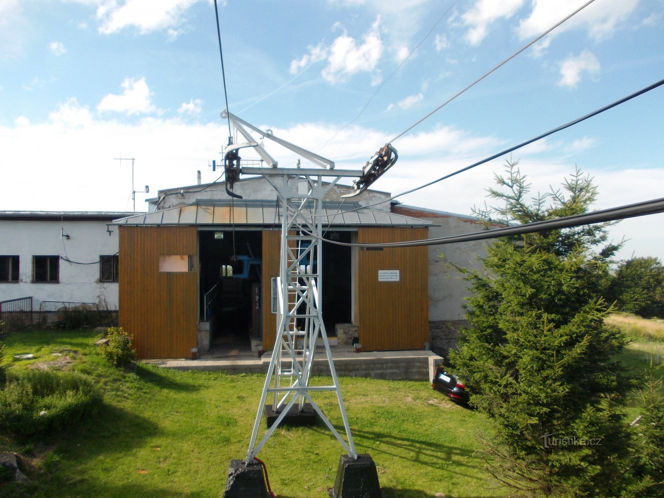 bovenste kabelbaanstation