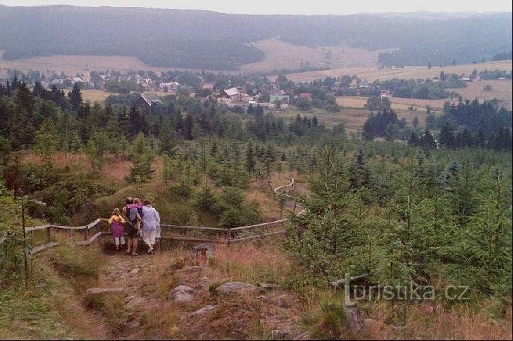 Horní Blatná: vista de Vlčí jáma