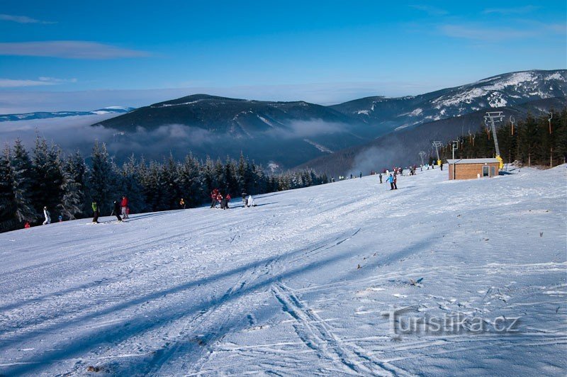 Zgornji del pobočja