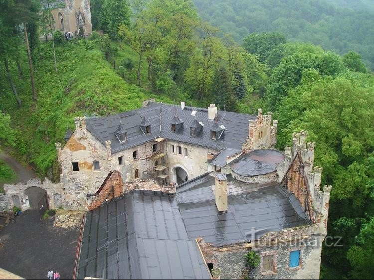 Άνω Κάστρο, θέα από τον πύργο του κάστρου