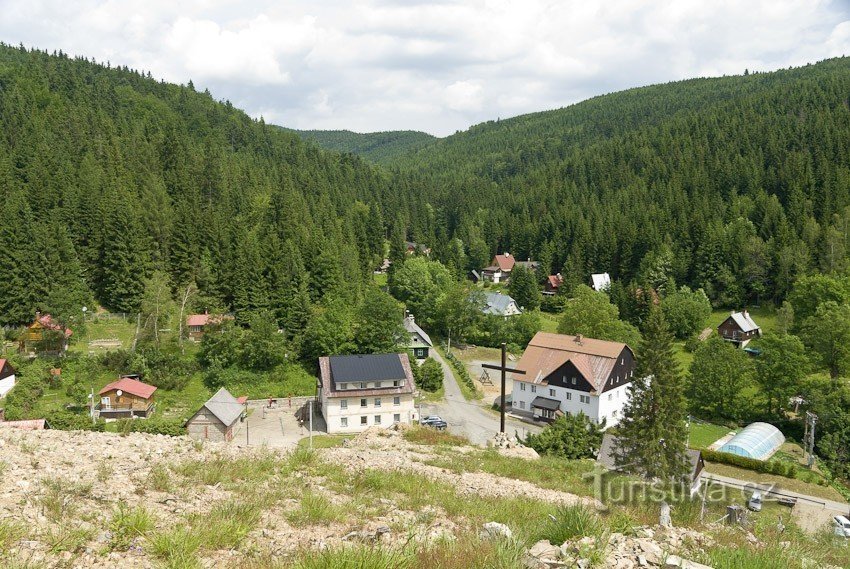 Das obere Ende von Petříkov