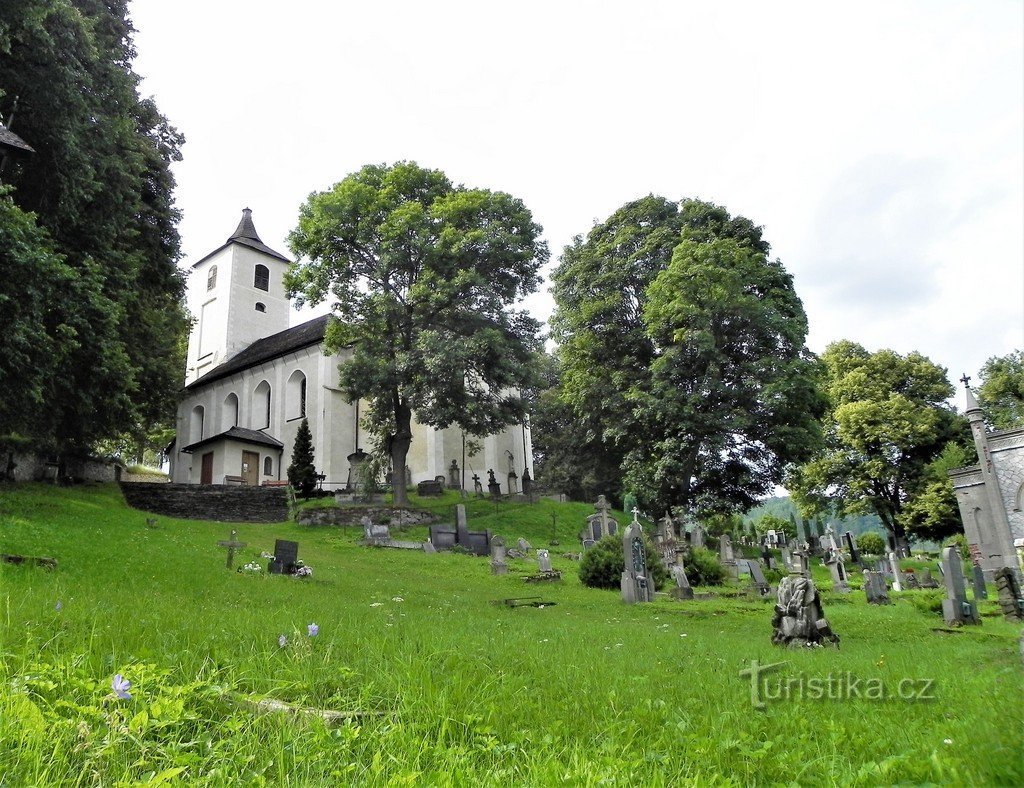 Horní Maršov, iglesia cementerio de la Asunción de la Virgen María