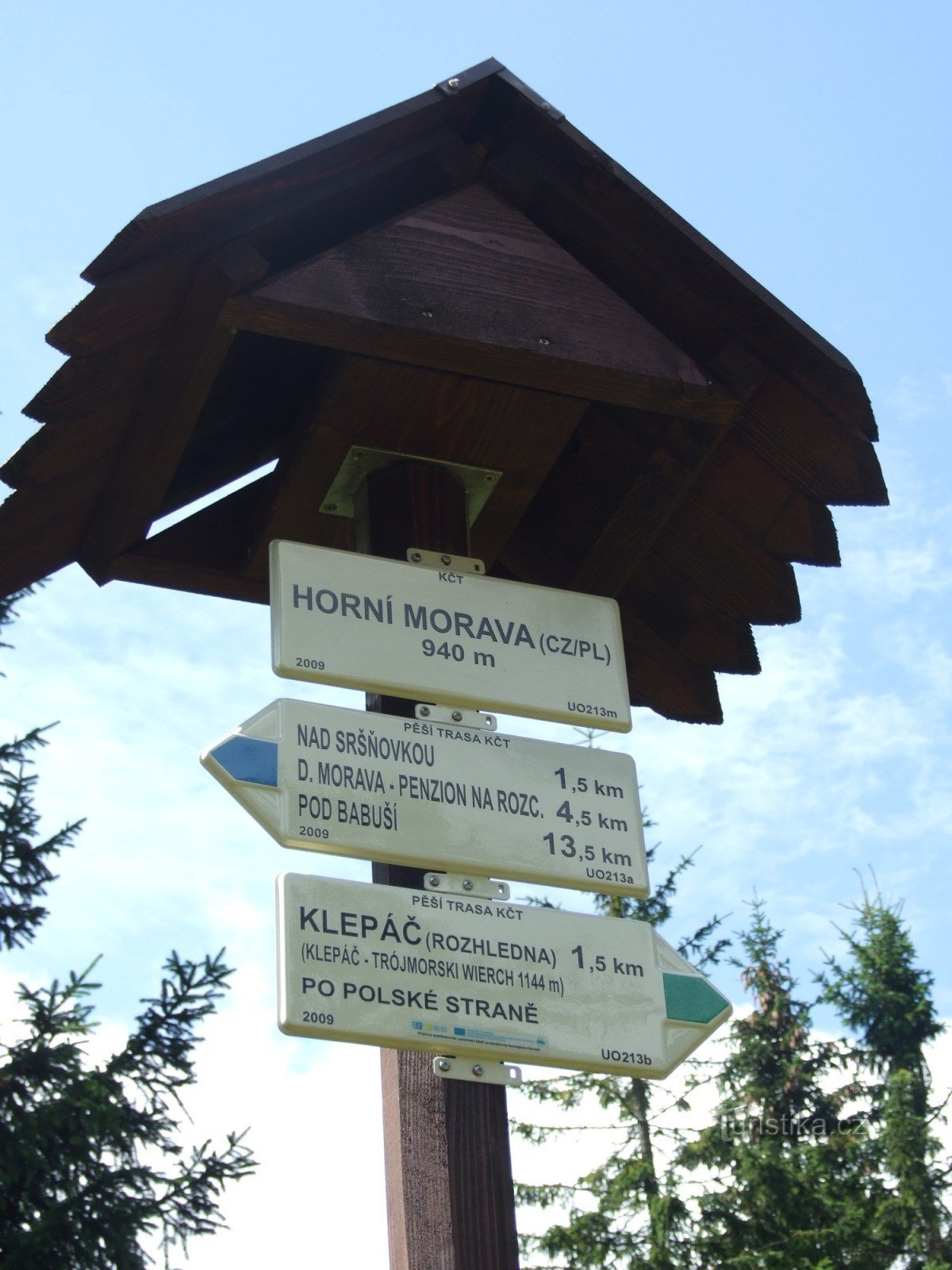 Horní Morava (CZ/PL), segnaletica