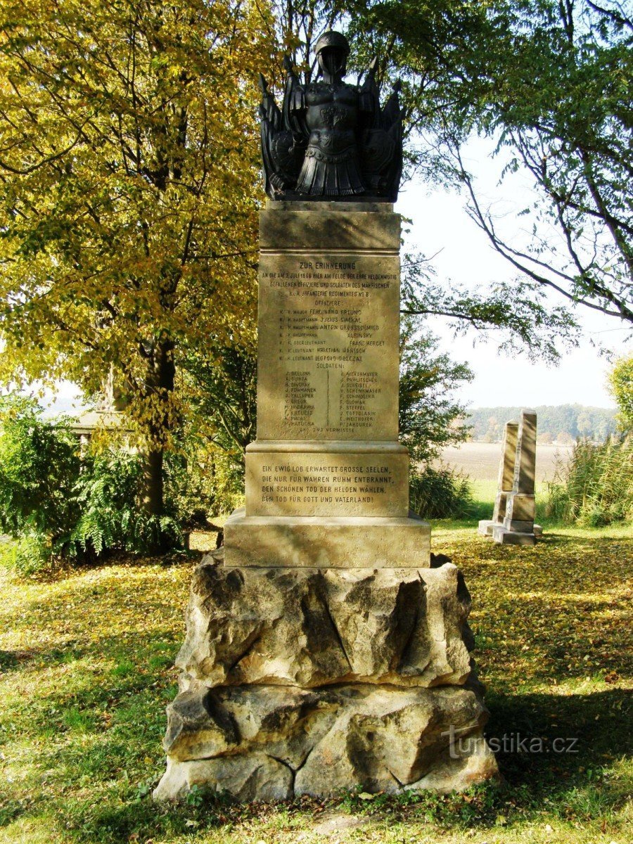 Horní Přím - en uppsättning monument över slaget 1866 nära St. Alois
