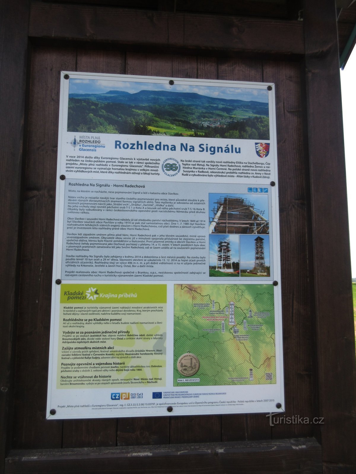 Horní Radechová – pueblo y mirador de Na Signalu