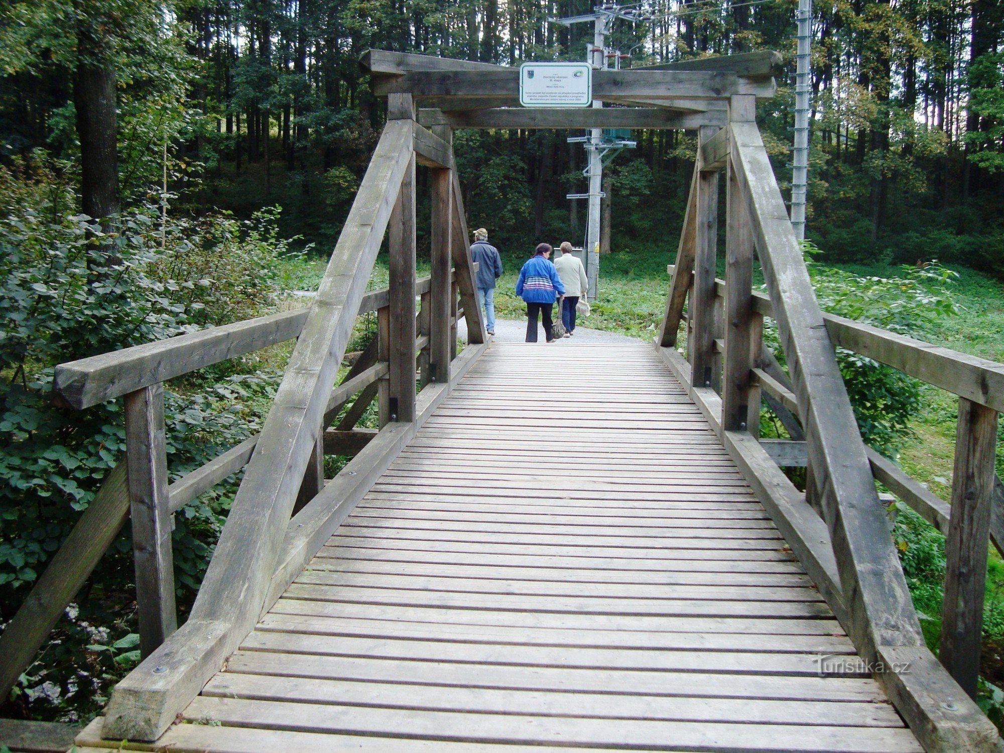 Kaivosulkoilmamuseo lähellä Zlaty Hora - silta Olešnice-joen yli - Kuva: Ulrych Mir.