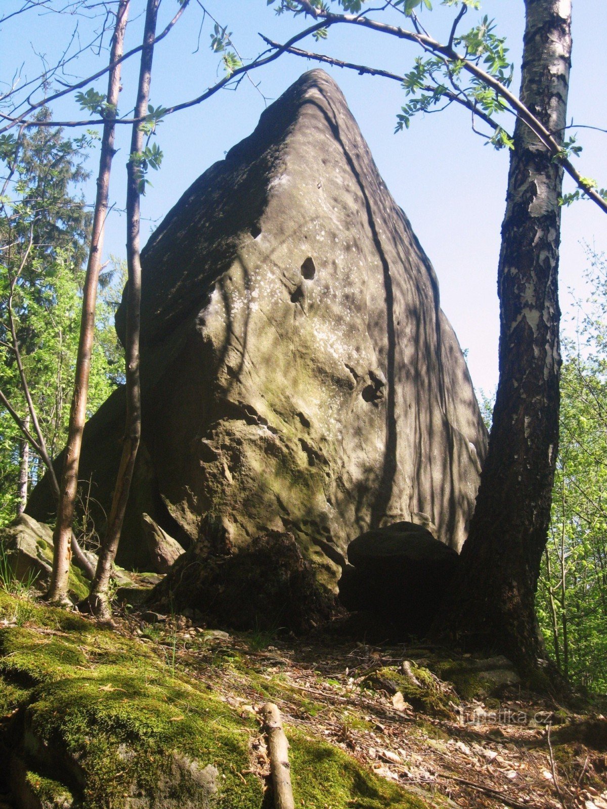 Arrampicata su masso