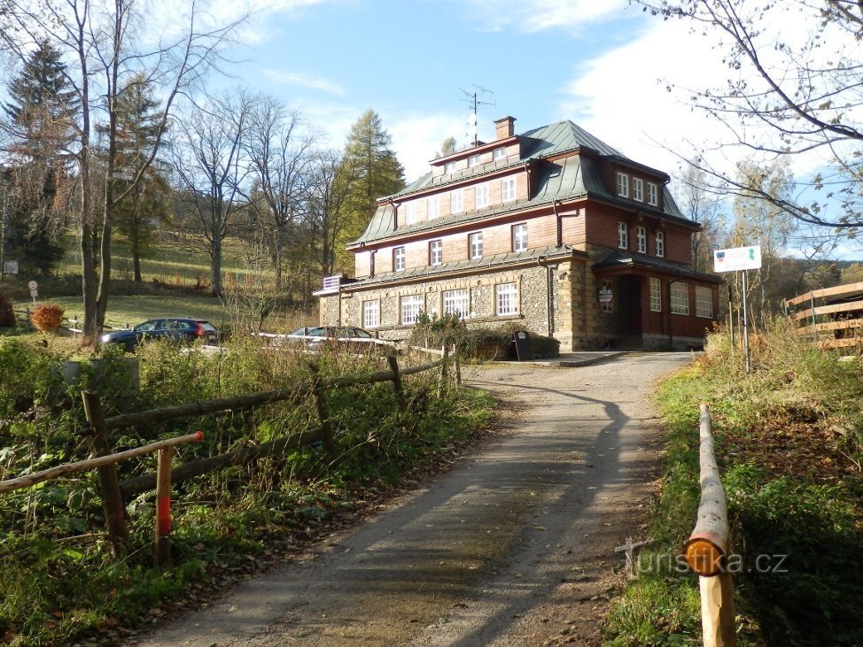 Berghütte Ozon - Ankunft aus Prkenné Dol