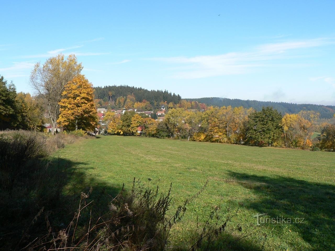 Montagne della Madre di Dio dal pendio di Křížovka