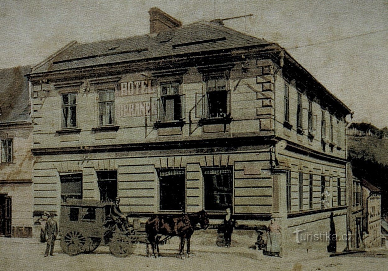 Hotel Beránek en Úpica antes de 1905