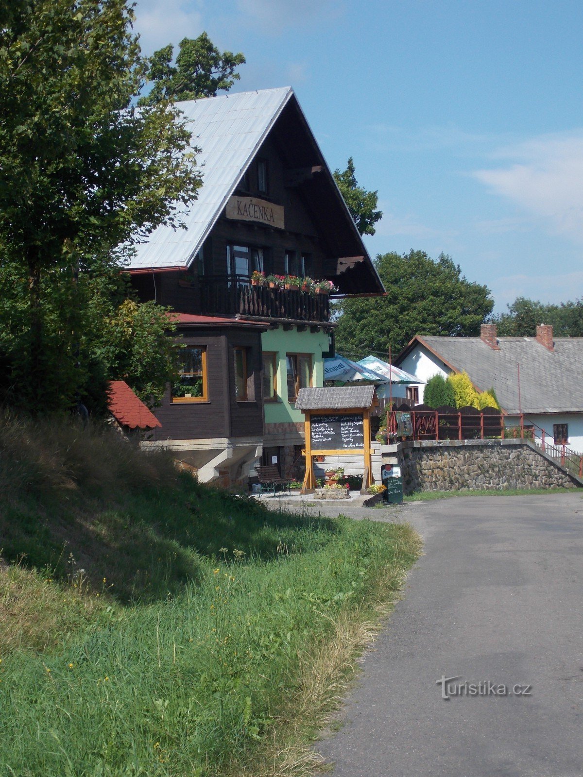 Hotel Kačenka above the town of Králíky