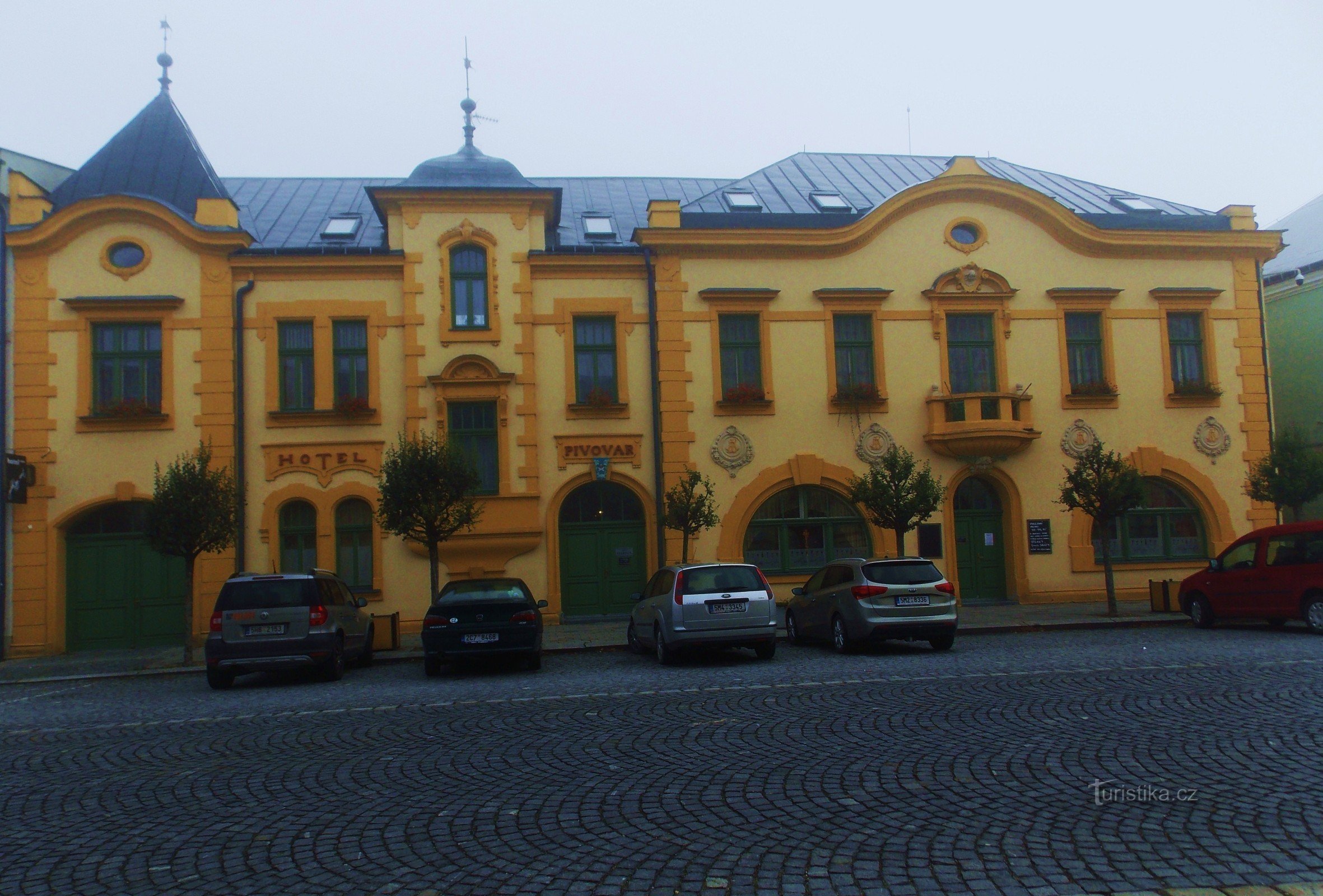 Hotel Pivovar in the center of Kojetín