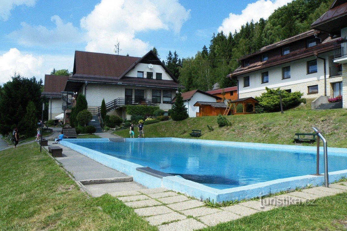 Hotel Podlesí with a pool