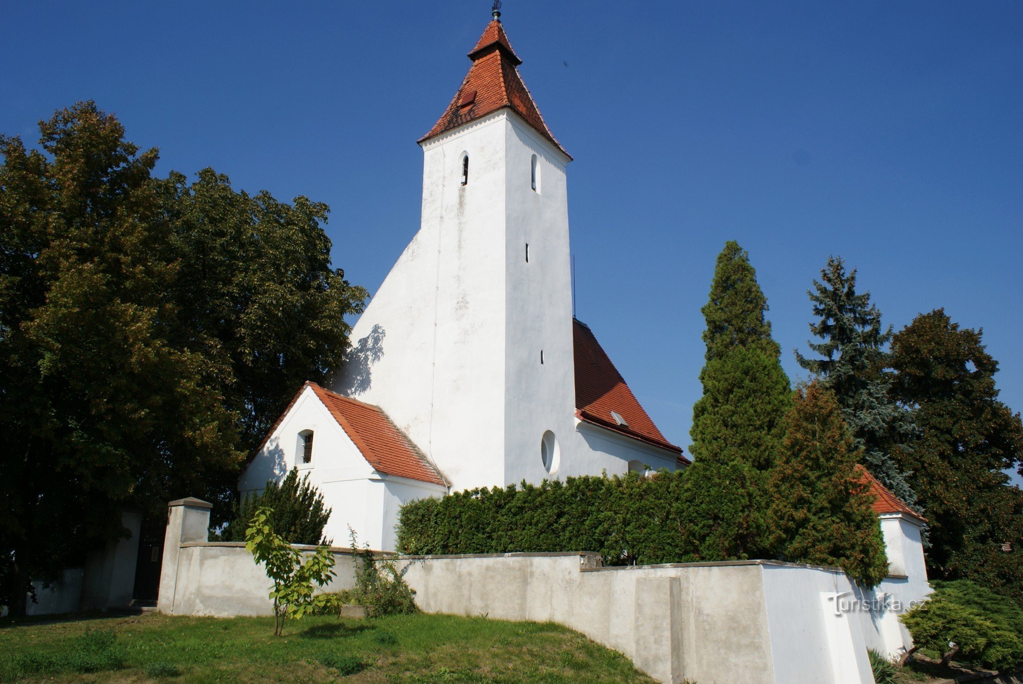 Hovorčovice – Szent Születés temploma. Keresztelő János