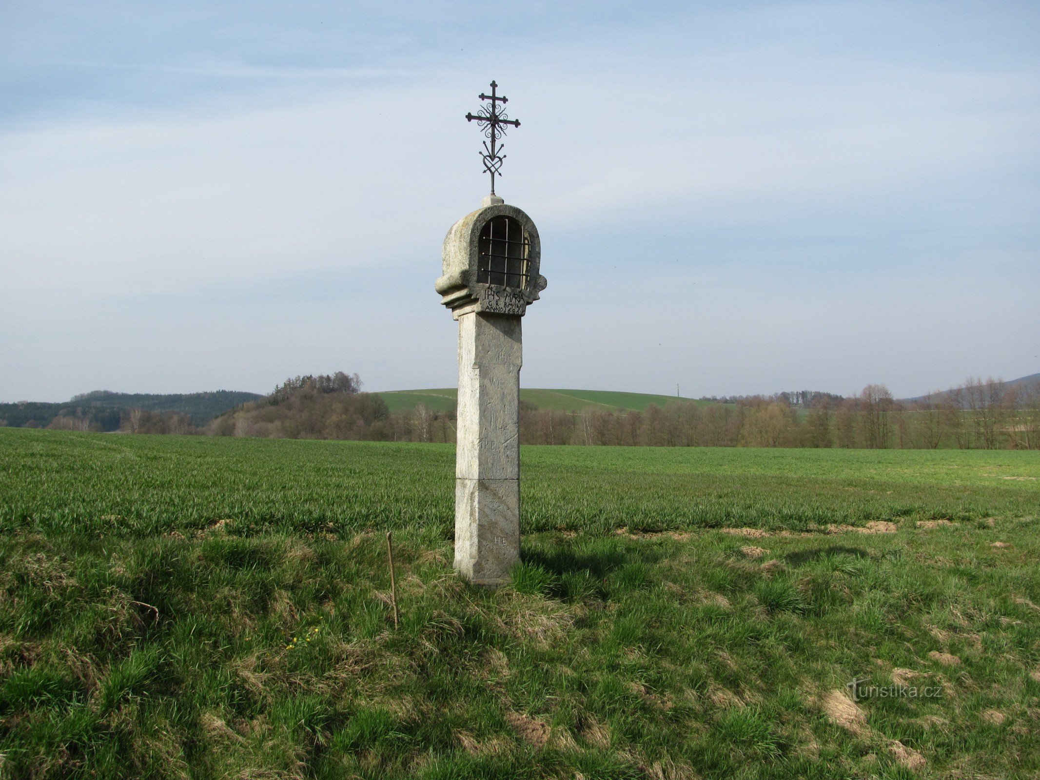 Hrabišín – chinul lui Dumnezeu (coloana ciumei în Dolní Olešná)