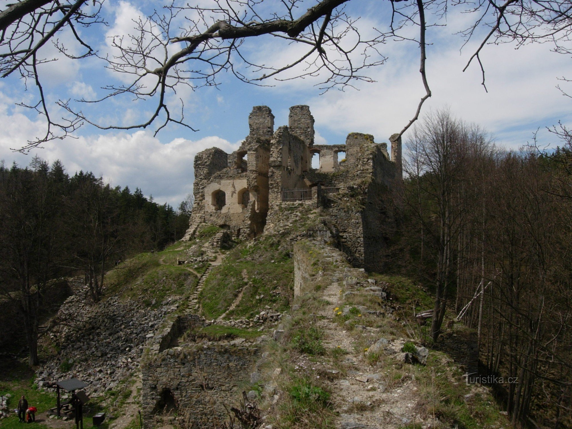 Maiden πέτρινο κάστρο/Maidštejn/