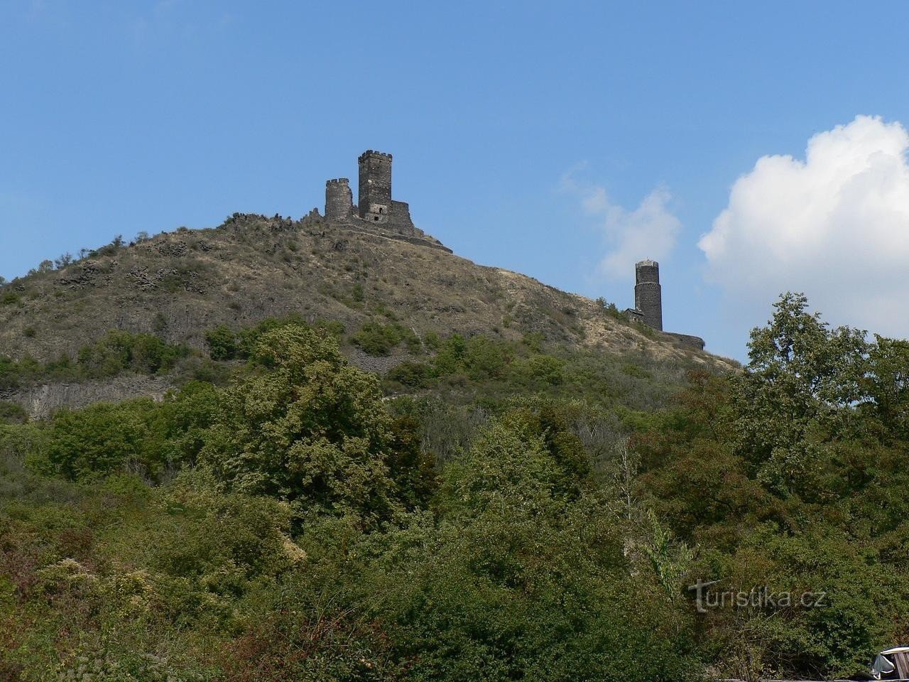 Château de Hazmburk, vue générale