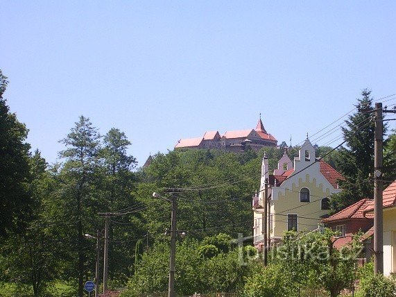 the castle is in the distance