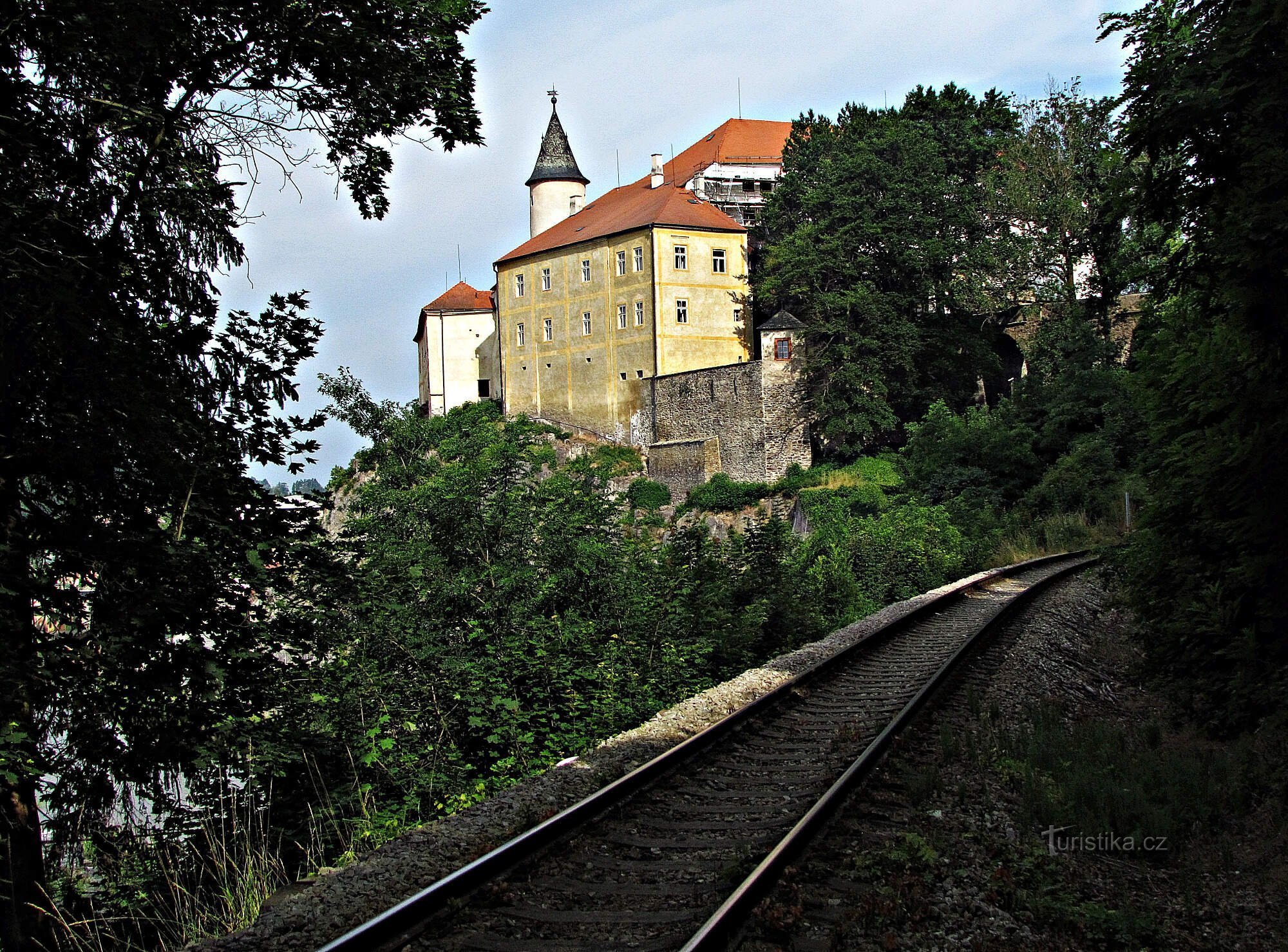 slott från hållplatsen