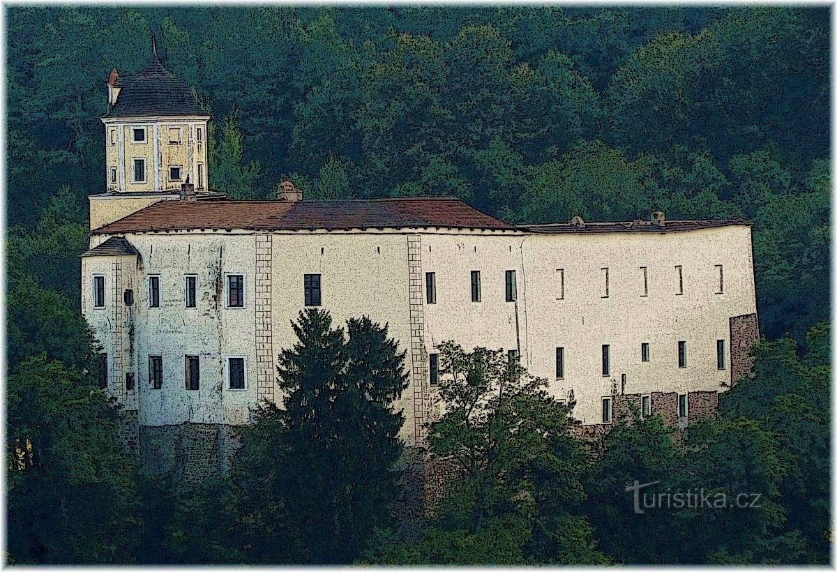 the castle in Malenovice
