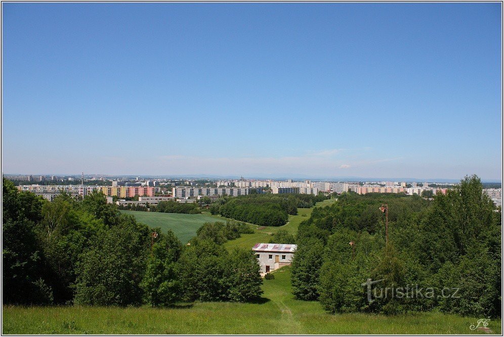 Hradec Králové από τον πύργο νερού