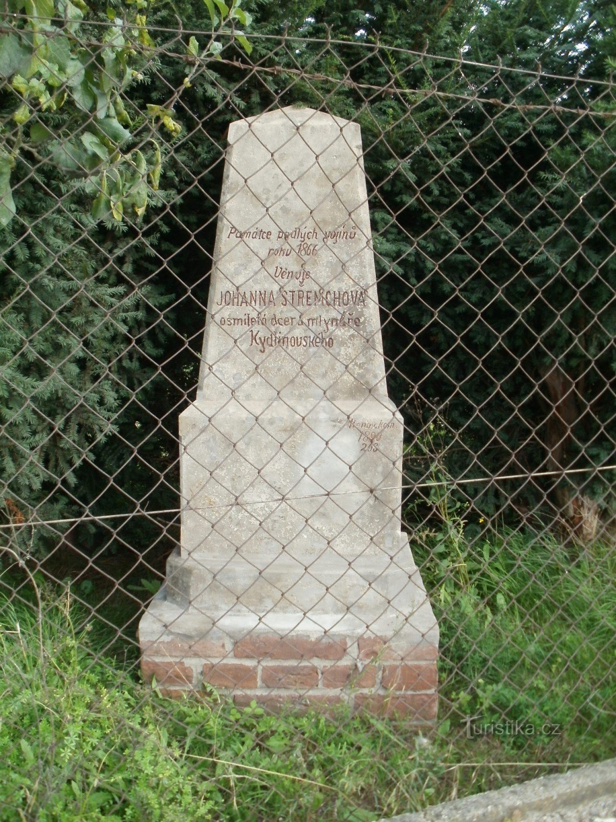 Hradec Králové - monument voor de slag van 1866 in Plácky