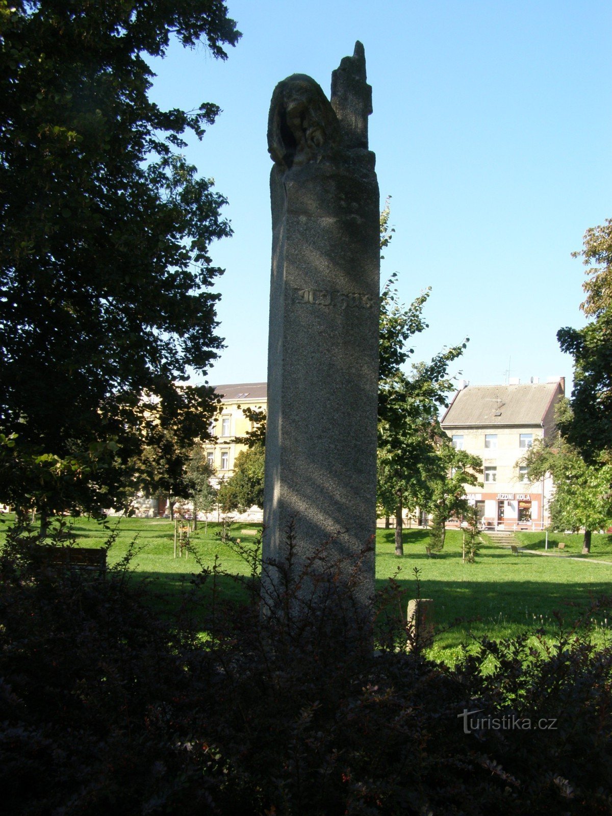 Hradec Králové - monument voor Jan Hus in Sukovy sady