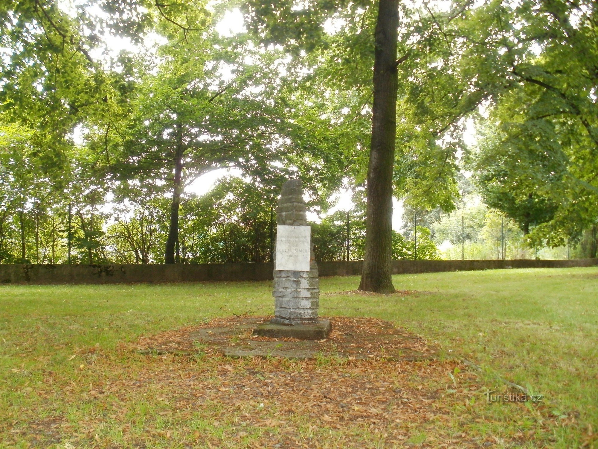 Hradec Králové - monument over Karel Šimek