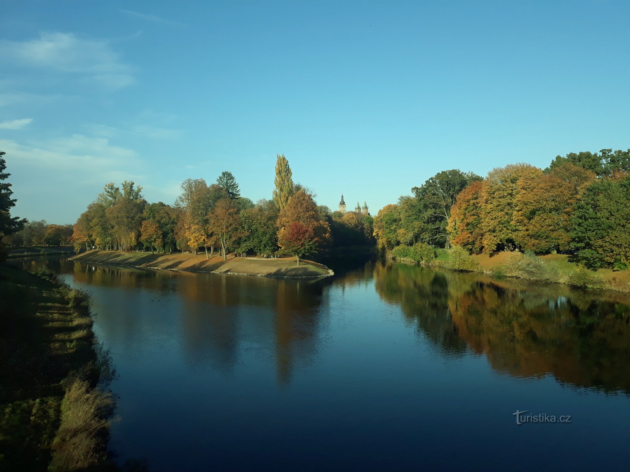 Hradec Králové - sammenløbet af Elben og Orlica