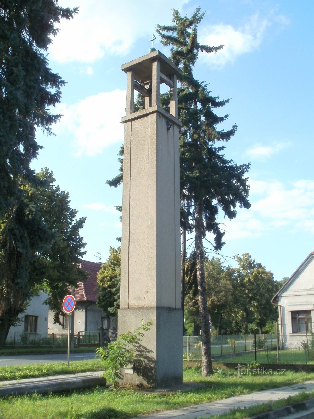 Hradec Králové - bell tower at Pouchov