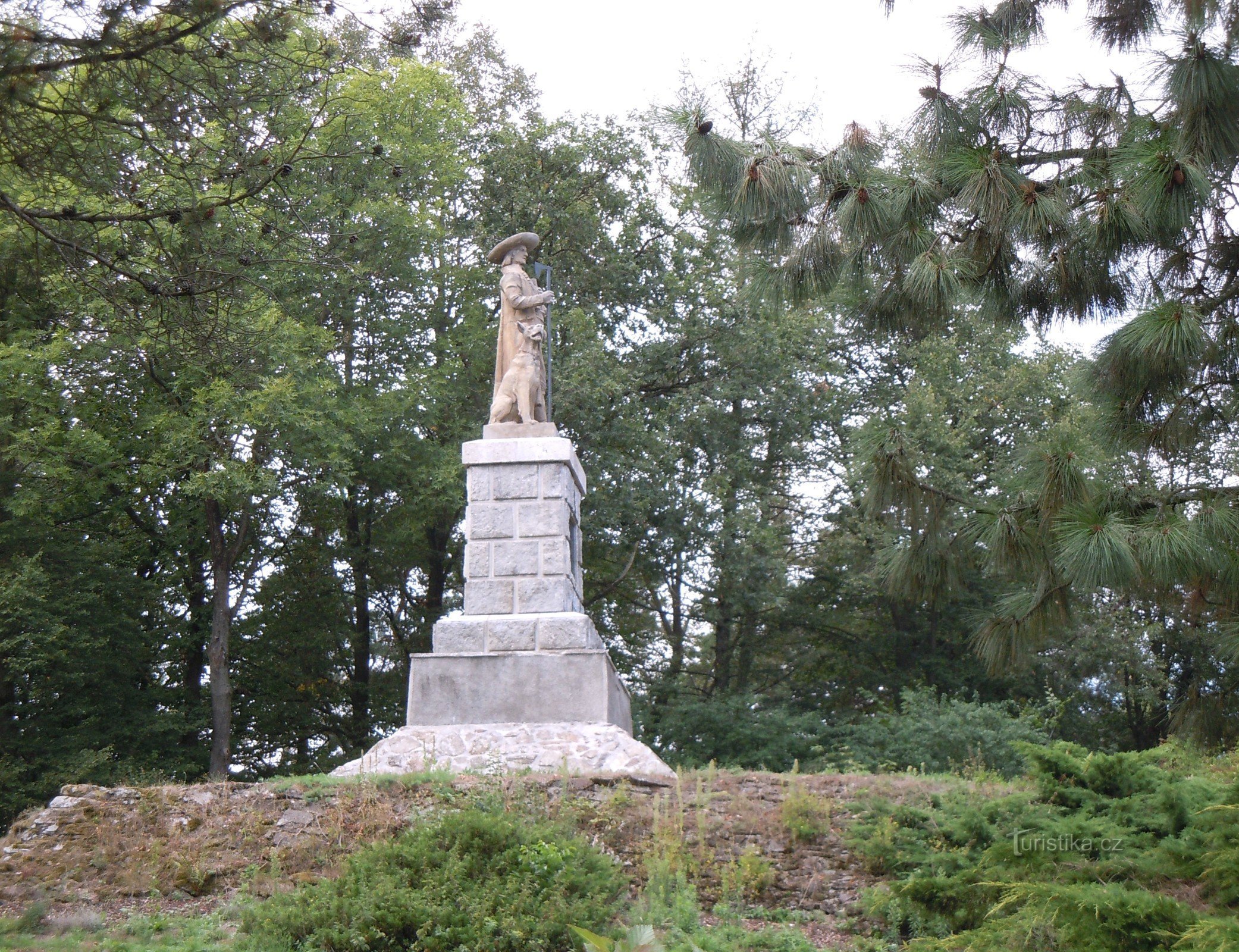 Hrádek - Monumento a Jan Sladký Kozina