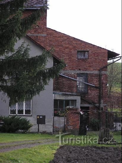 De molen van Hrádek: Molen - detail