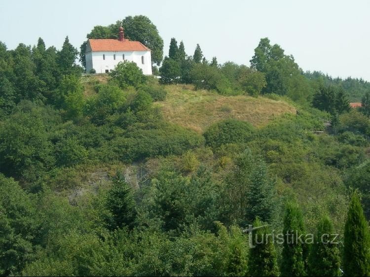 Kasteelheuvel vanuit het zuiden