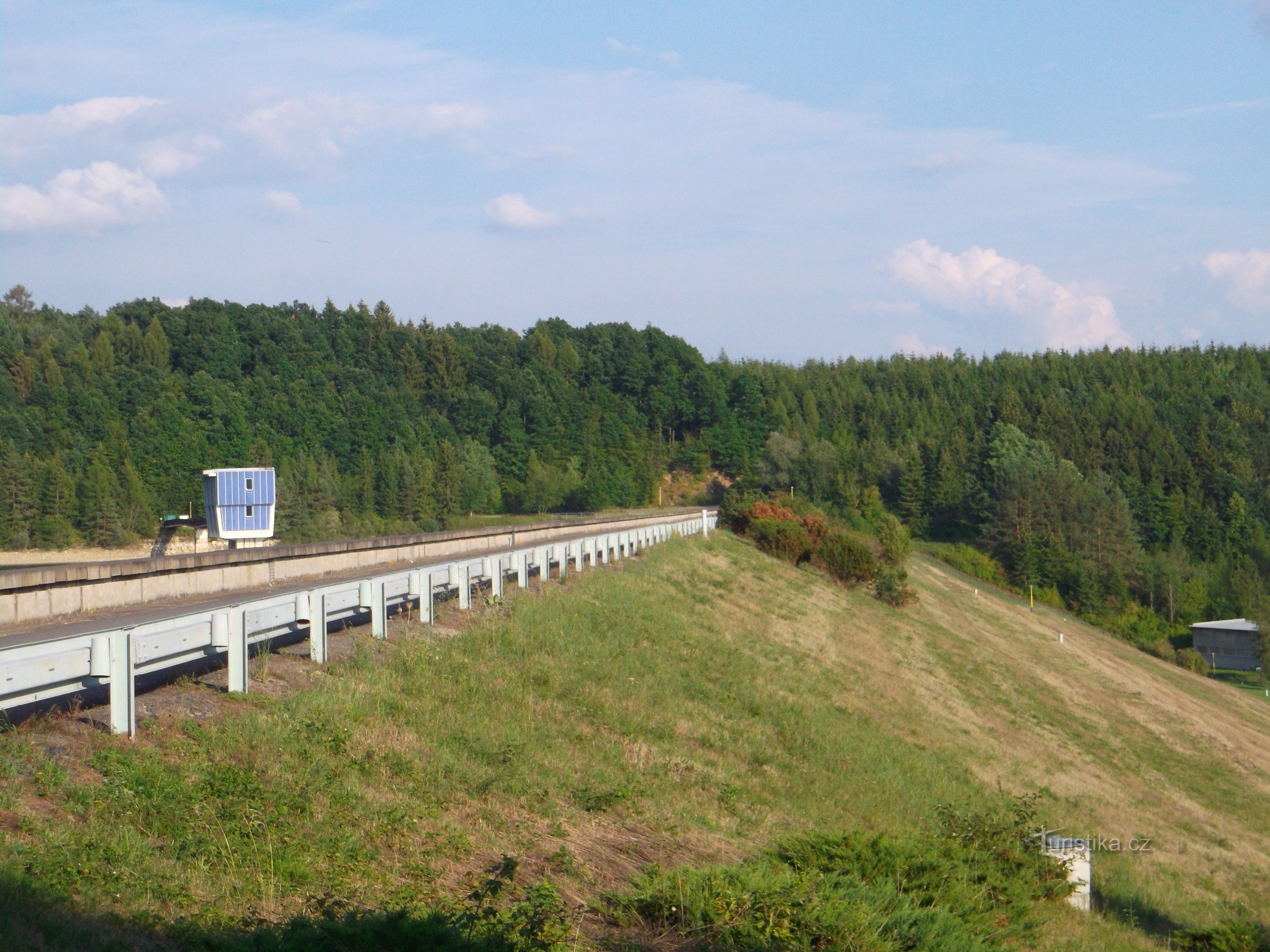 dam van het waterreservoir