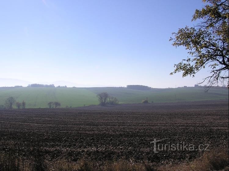 Hranečniky : vue depuis Paršovice