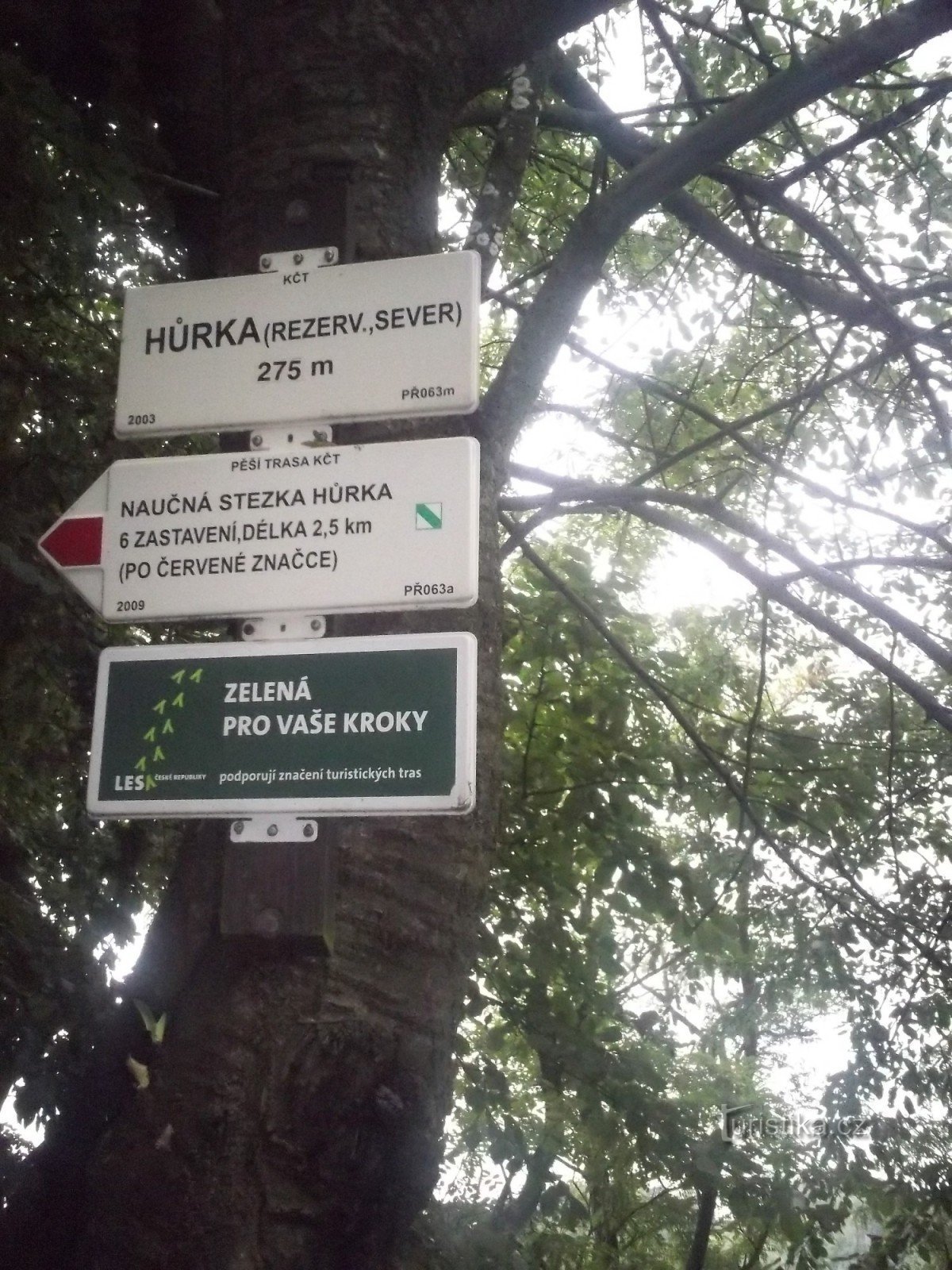 Propas Hranická, ścieżka dydaktyczna Hůrka