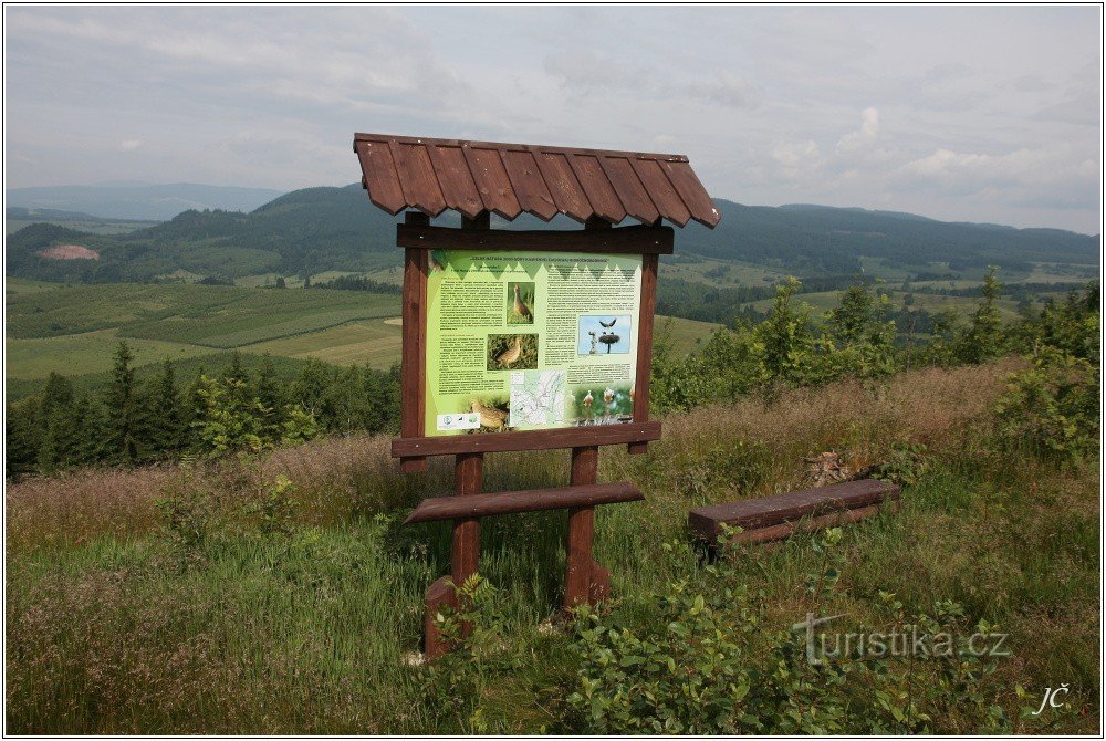 Cresta di confine - bacheca informativa polacca