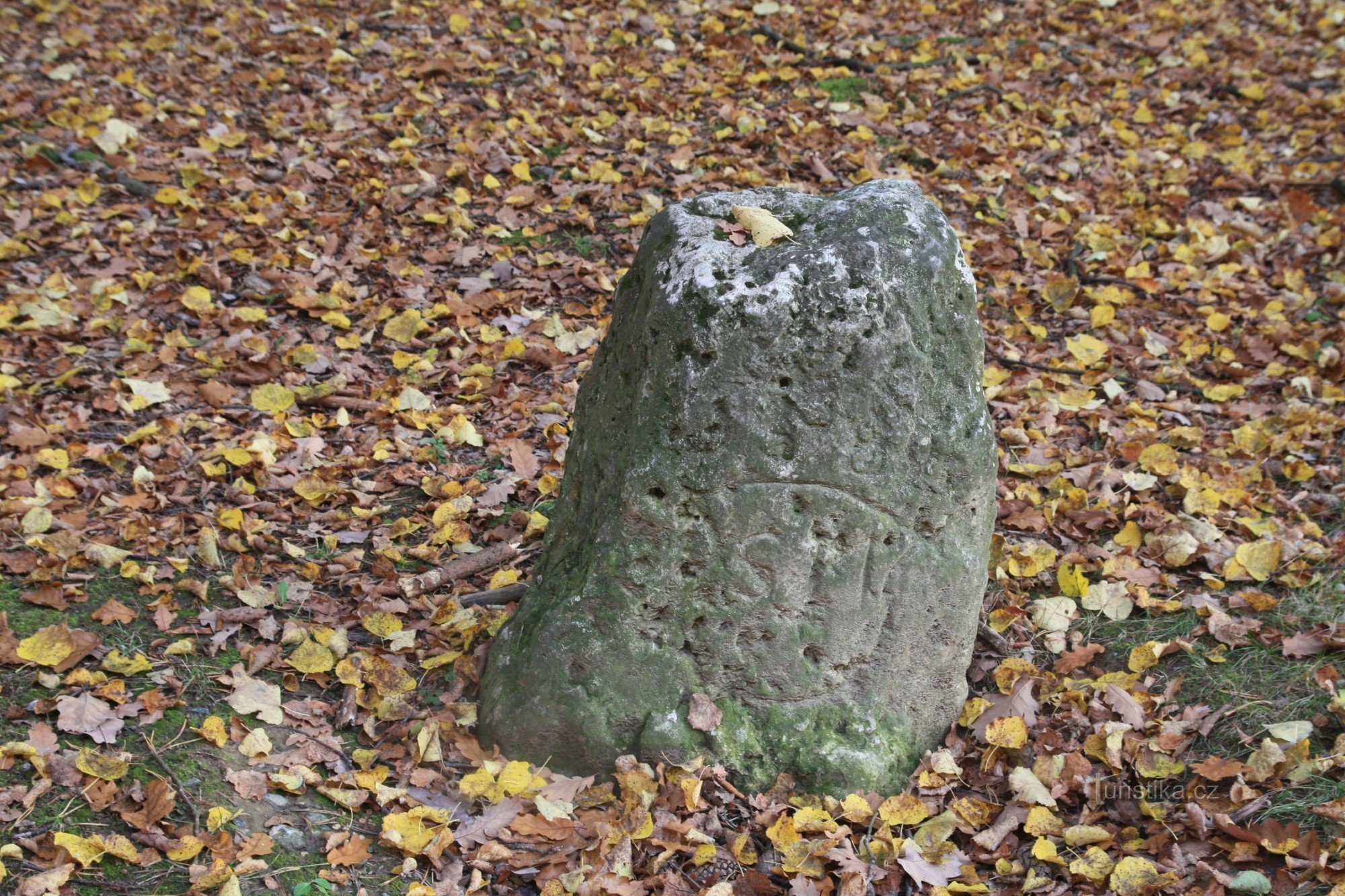 Boundary stone at Holedná