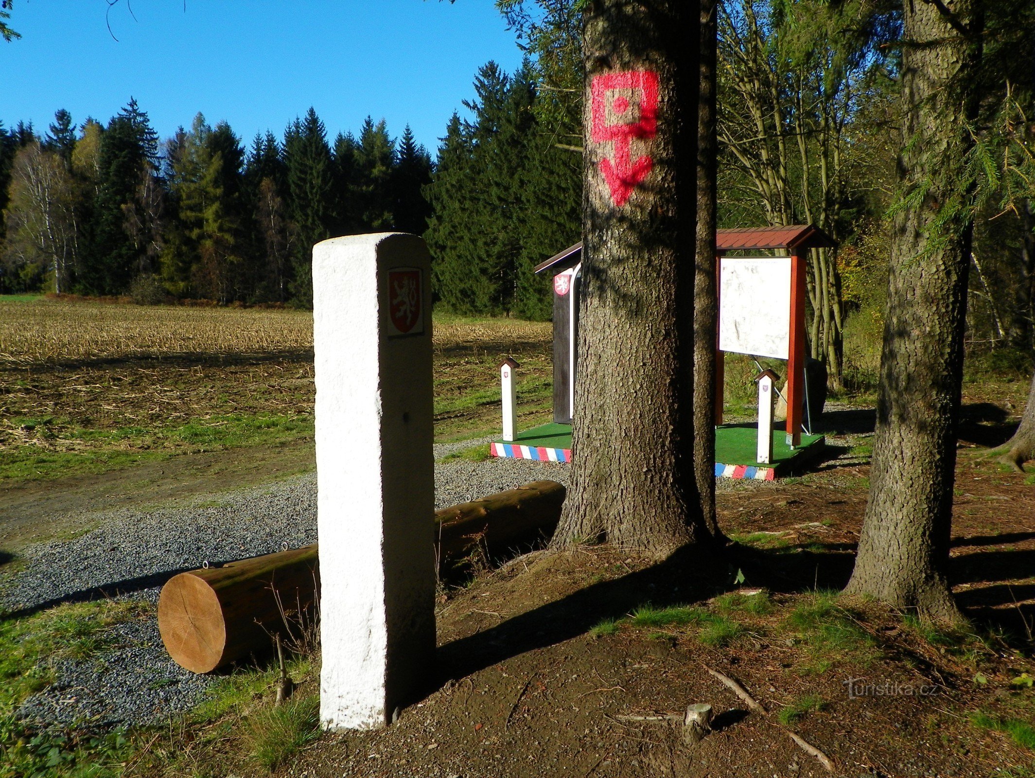 Boundary stone near Sirákov