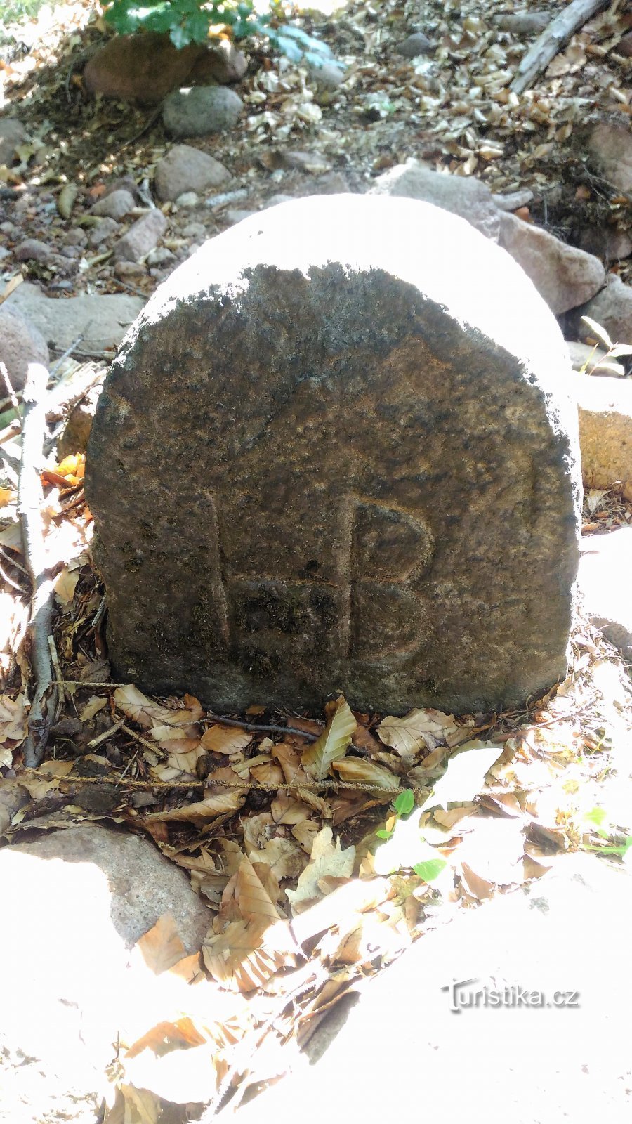 Οριακές πέτρες στο Lesní potok στα Ore Mountains.