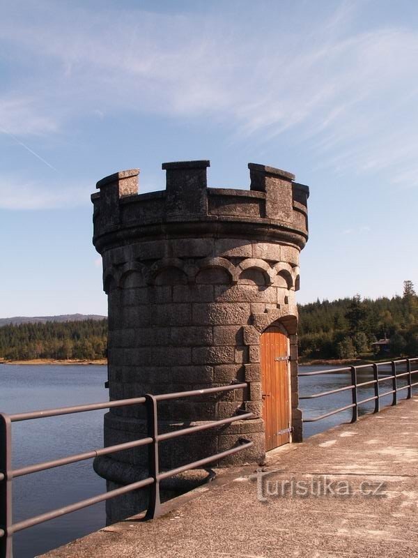 The dam of the Bedřichov dam