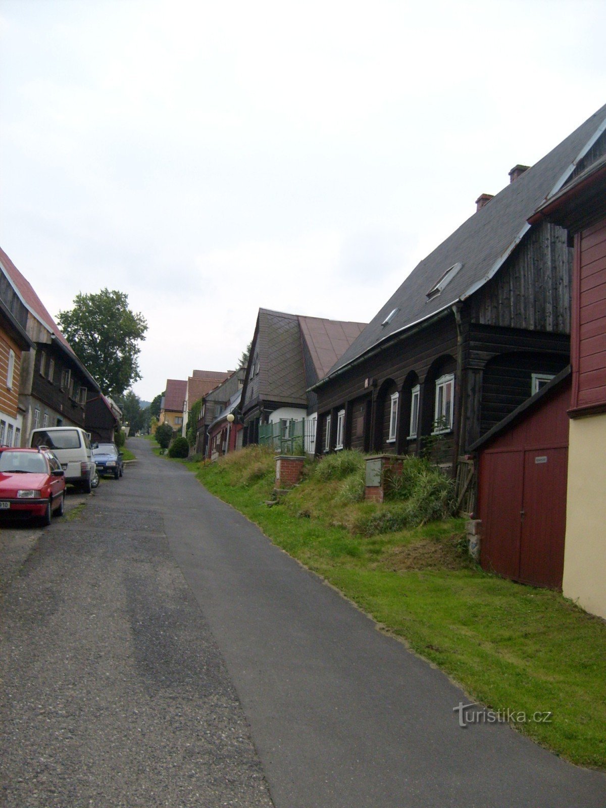 Half-timbered houses in Jiřetín pod Jedlova