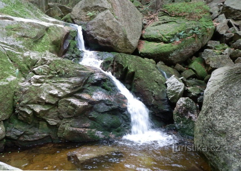 Uma cachoeira represada