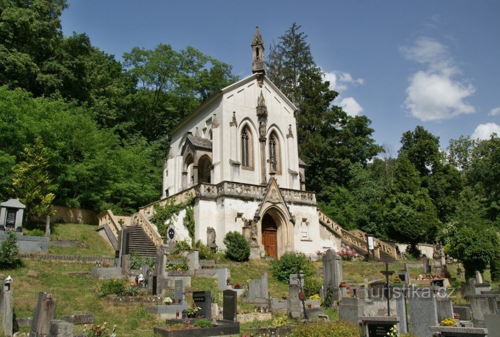 hřbitov s hrobkou Bergerů