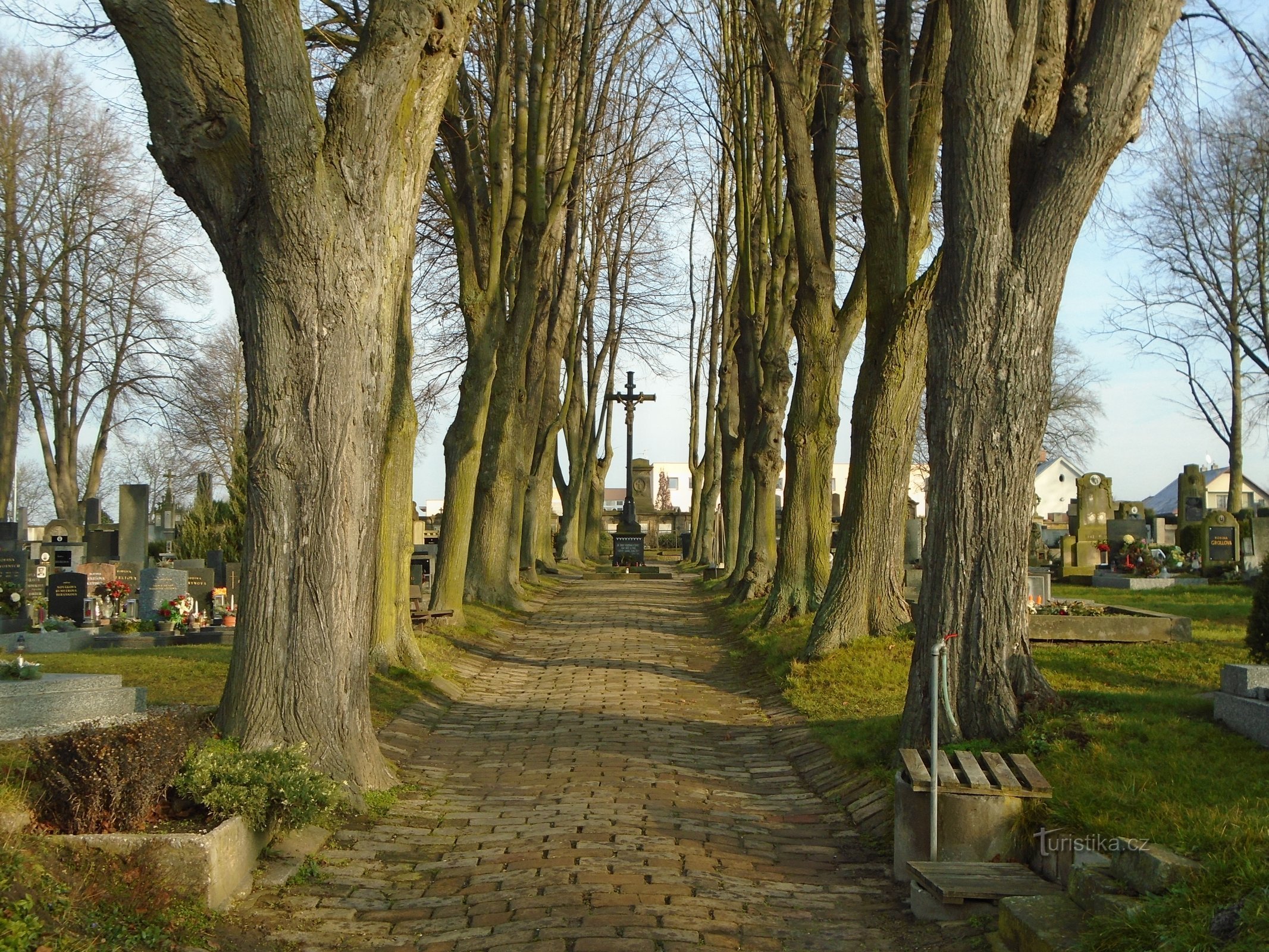 Hřbitov v Plotištích nad Labem (Hradec Králové, 26.12.2017)
