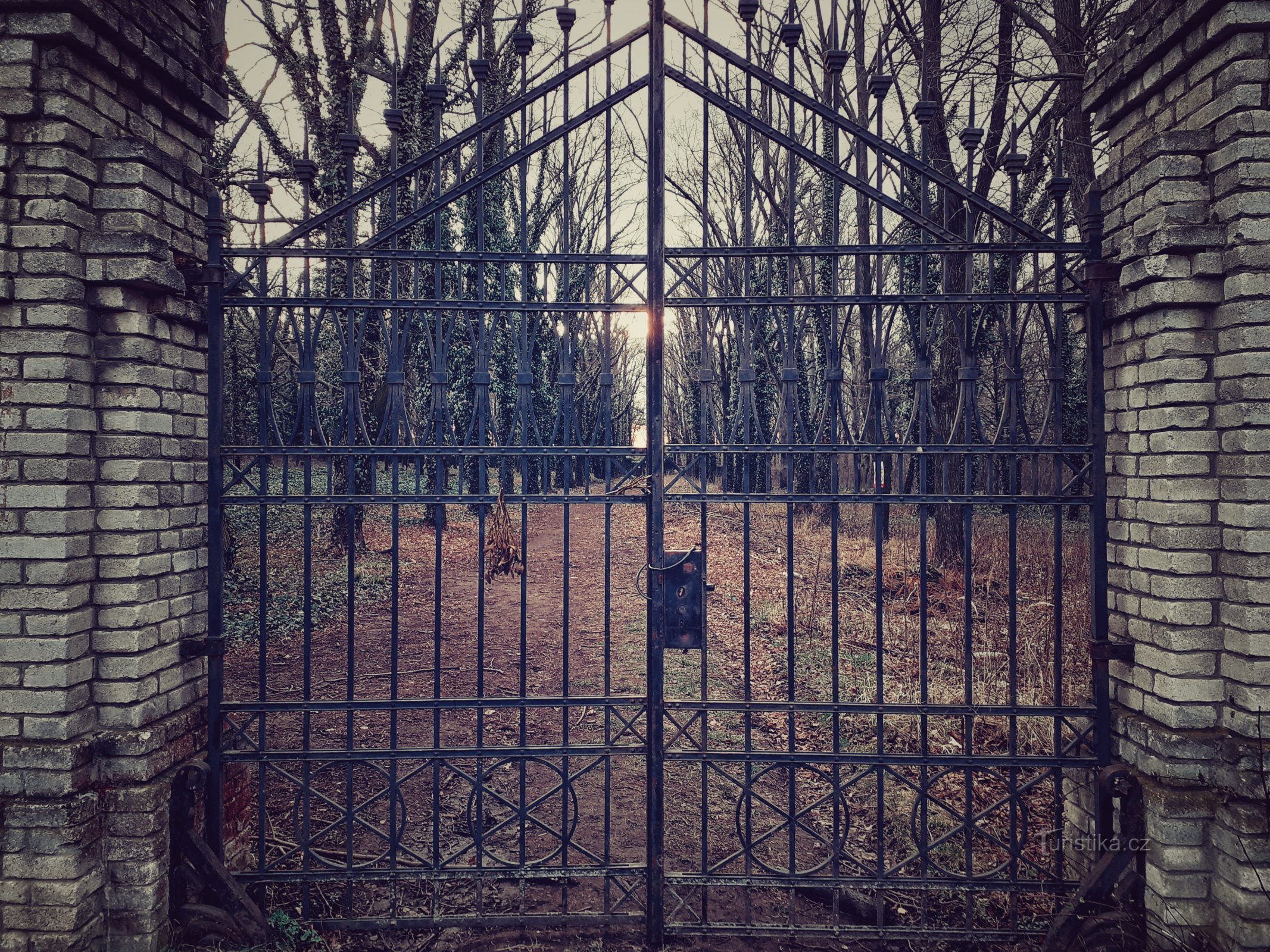 Cemetery gate