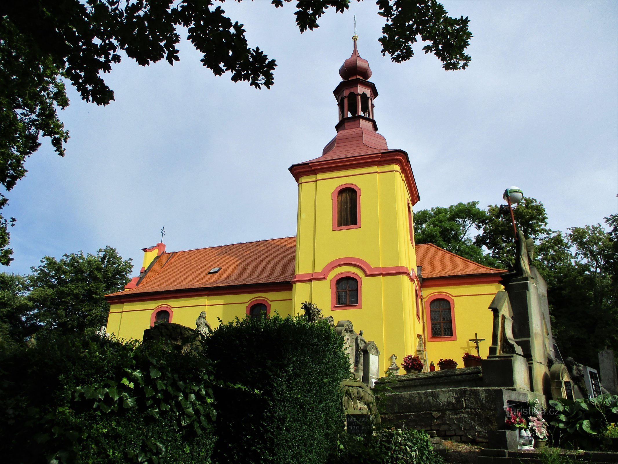 temetői templom Szent. Gothard, püspök (Hořice, 26.7.2020.)