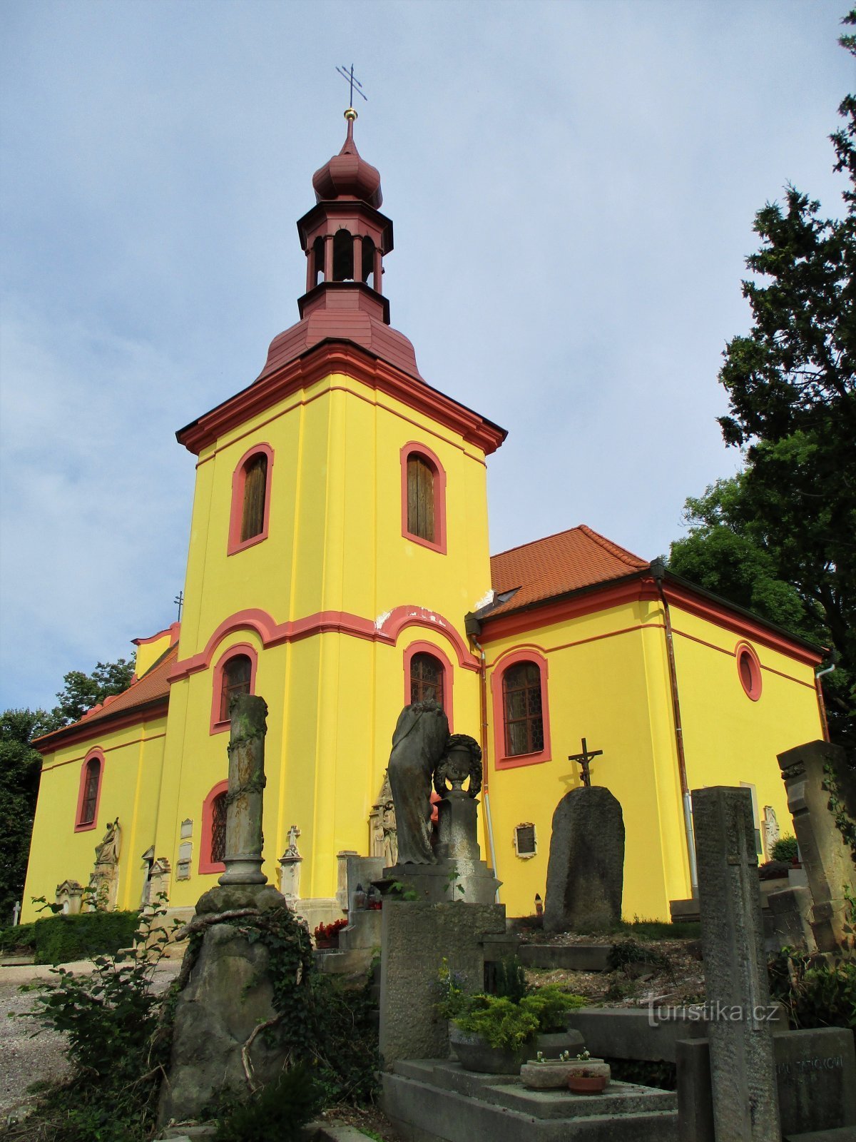Iglesia del cementerio de St. Gothard, obispo (Hořice, 26.7.2020/XNUMX/XNUMX)