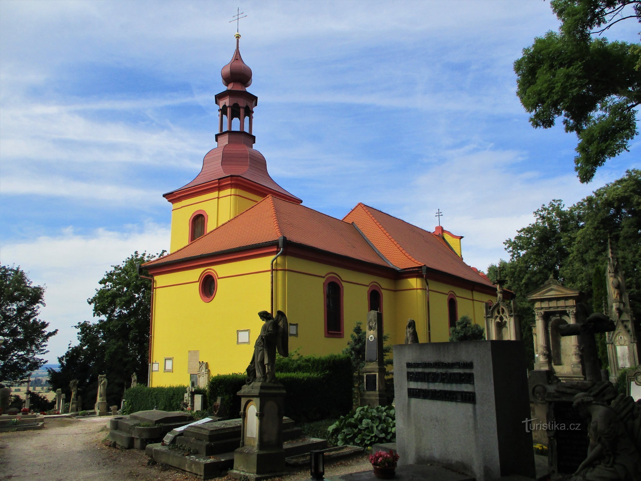 Iglesia del cementerio de St. Gothard, obispo (Hořice, 26.7.2020/XNUMX/XNUMX)