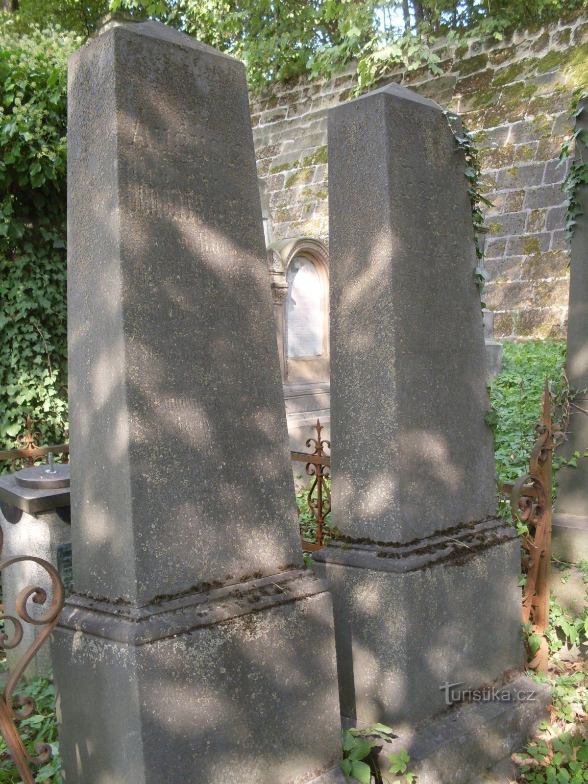 Gravestones of the Jewish cemetery in Trutnov